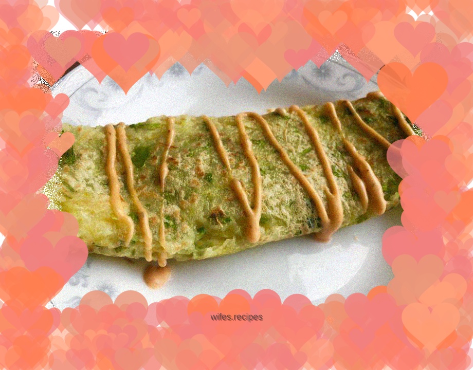 Healthy vegetable egg pancake