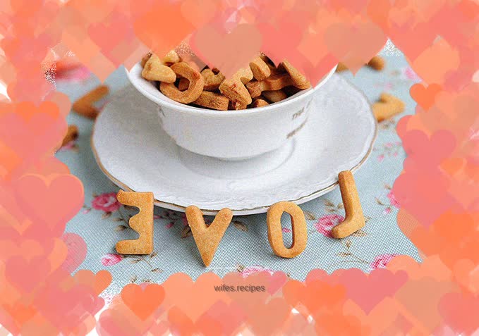 Brown sugar cookies with deep love