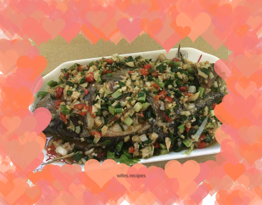 Braised Fu Shou Fish with Ginger and Garlic