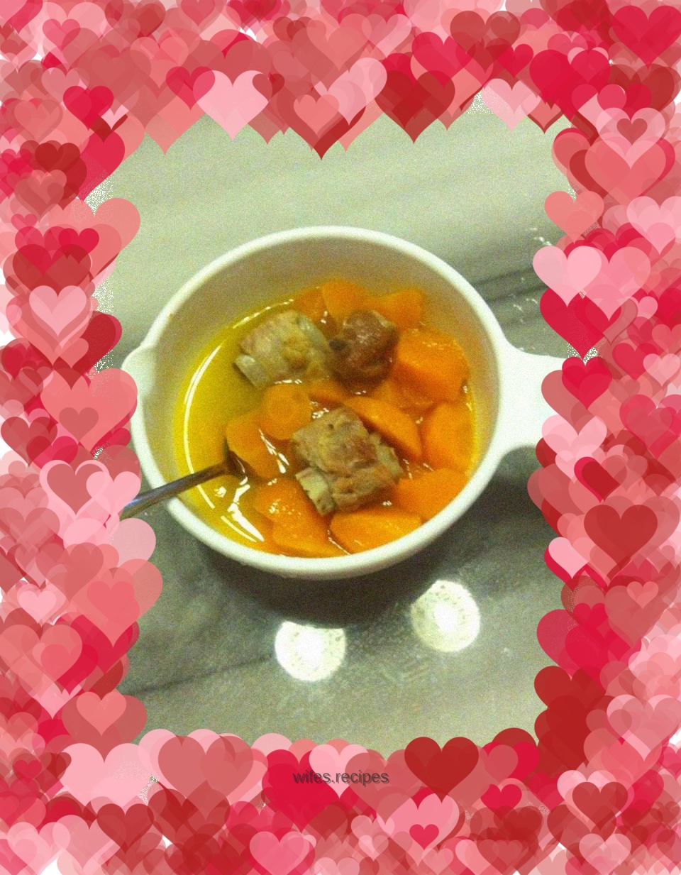 Carrot braised pork ribs