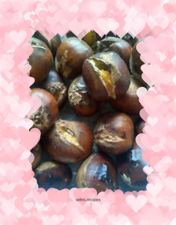 Stir-fried chestnuts in pressure cooker
