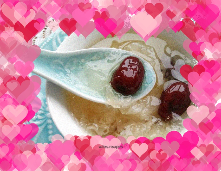 【Sweet, smooth and glutinous】Red dates, longan and white fungus soup