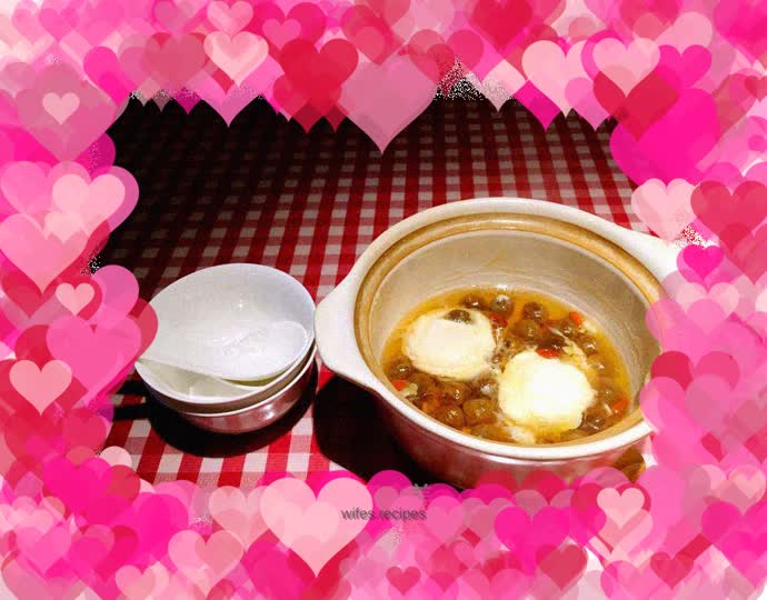 Sticky Rice Wine Longan Boiled Egg