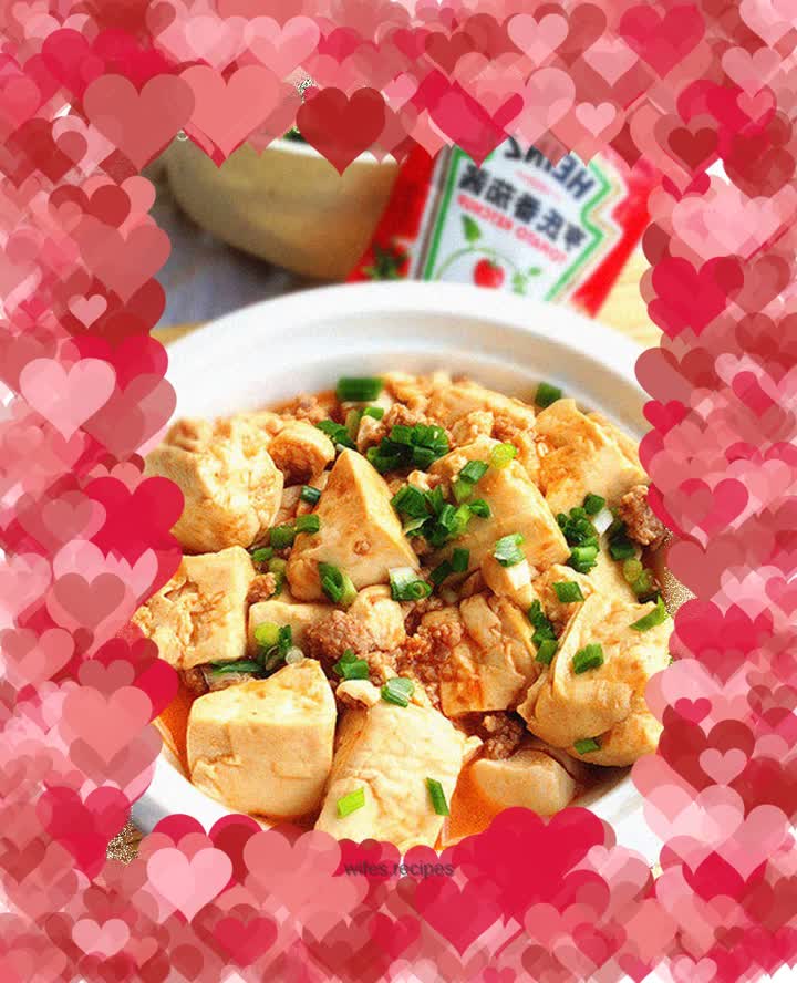 Tomato Sauce Minced Pork Tofu