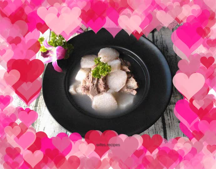 Braised pork ribs with yam