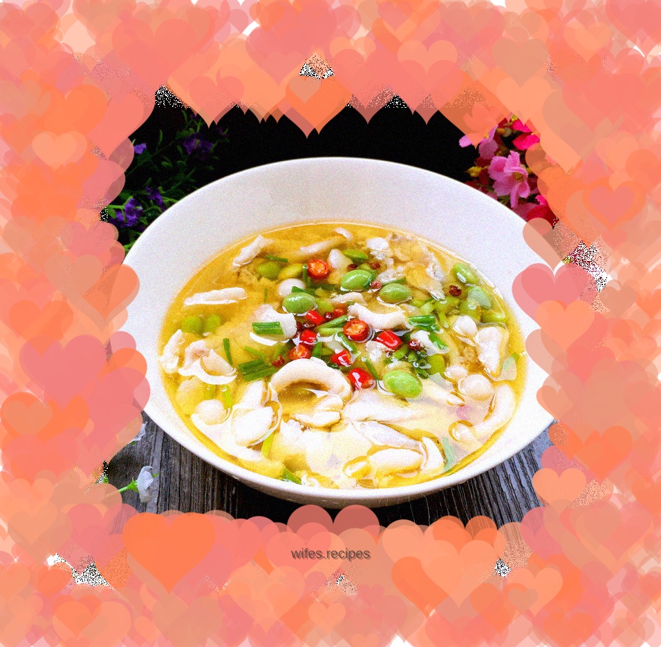 Small fresh version of boiled fish