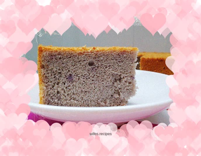 Purple Sweet Potato Chiffon Cake