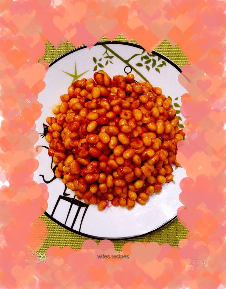 Soybeans with Tomato Sauce