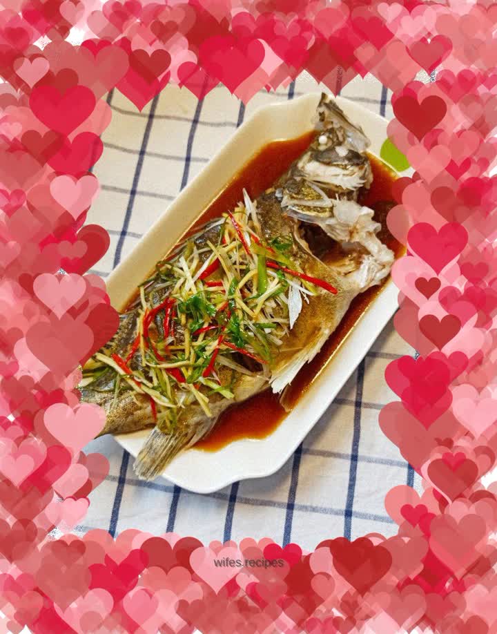 Steamed mandarin fish