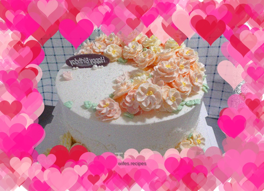 Korean style decorated cake