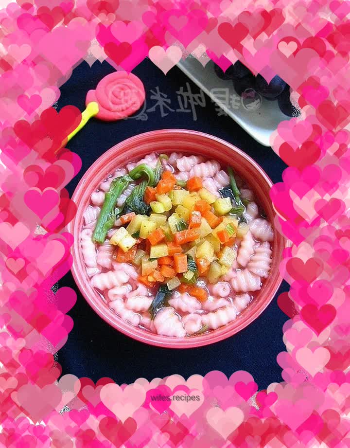 Teach you a simple trick to make beautiful and delicious pasta - Amaranth juice mochi