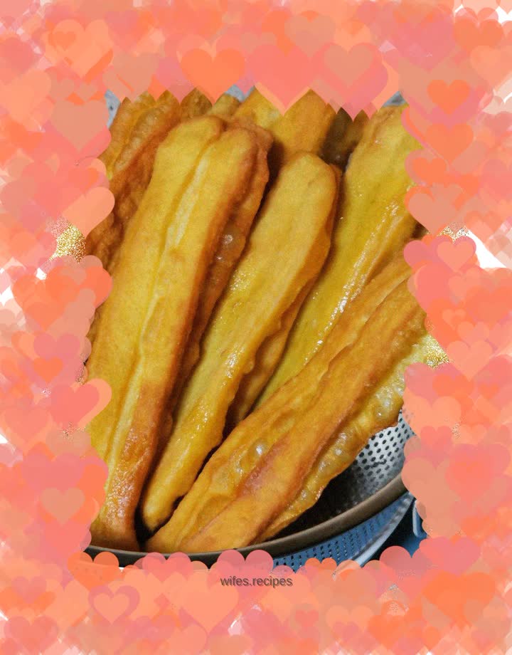 Homemade fried dough sticks
