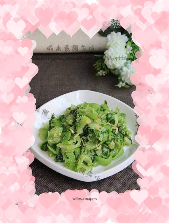 Dried shrimp skin and vegetables