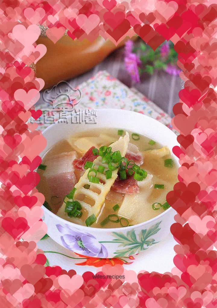 [Thick broth makes the taste more fresh]---Spring Bamboo Shoots and Ham Soup