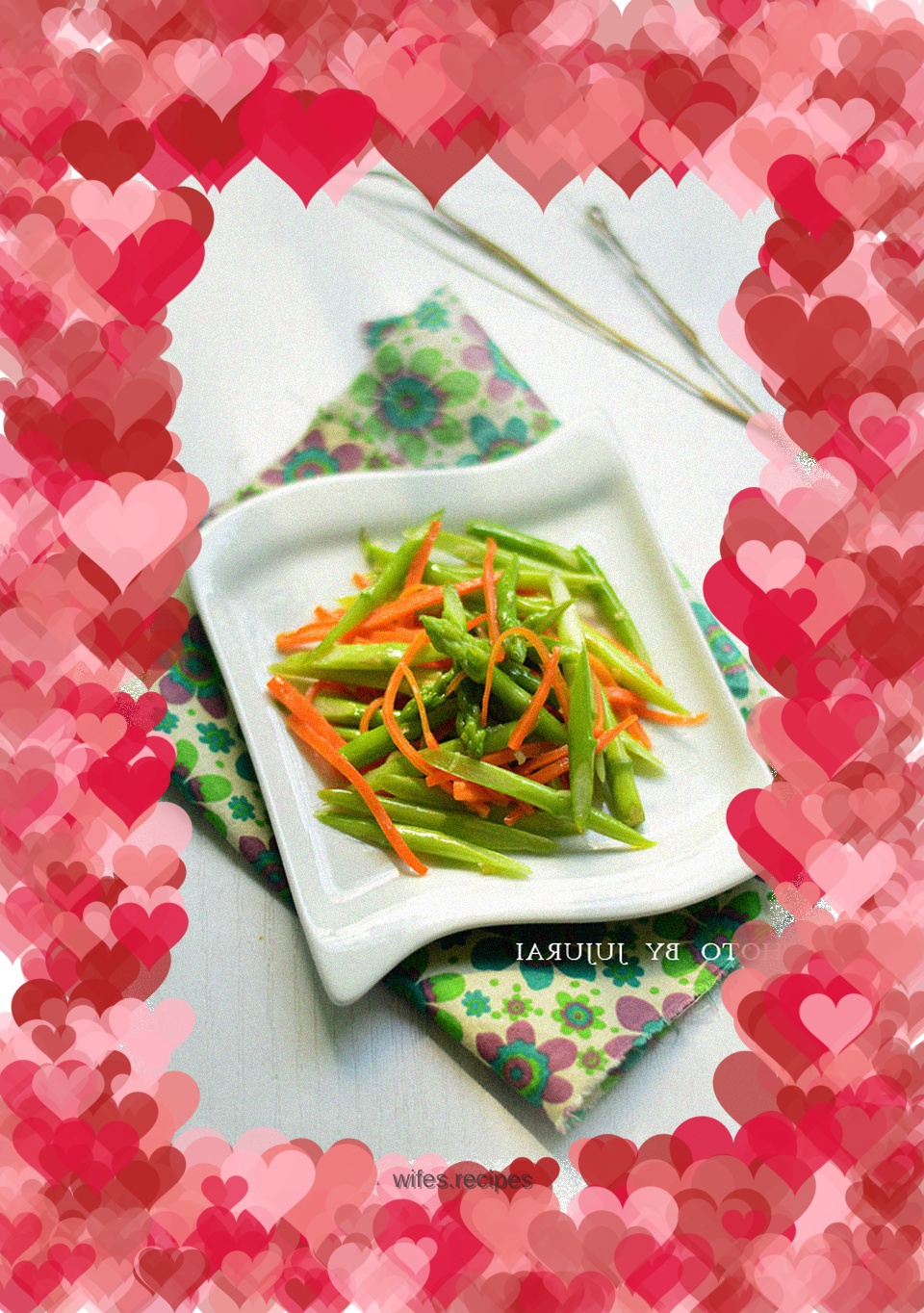 Stir-fried asparagus