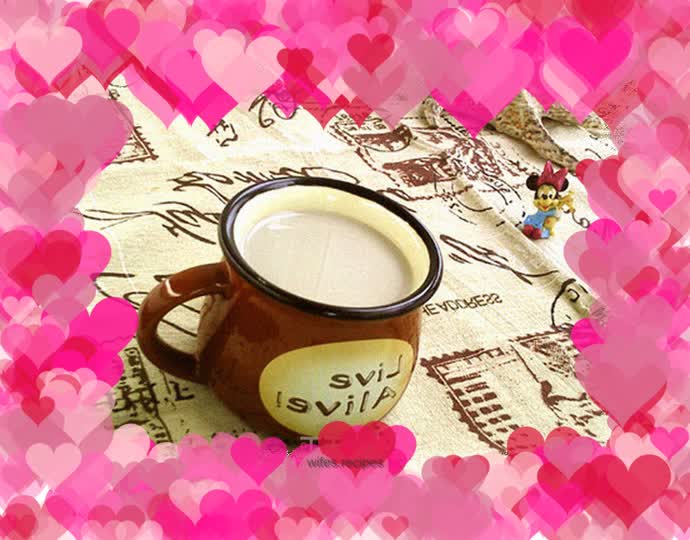 Fresh lily and two bean soy milk