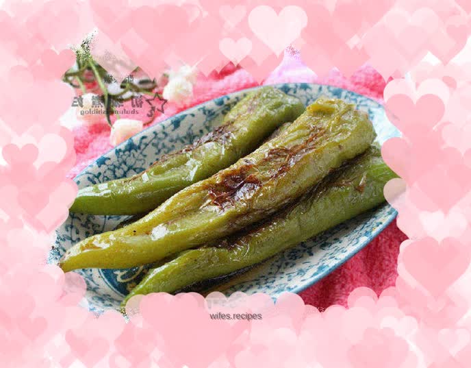 Fried and stuffed peppers