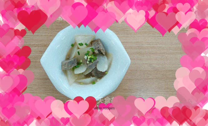 Beef brisket stewed with radish