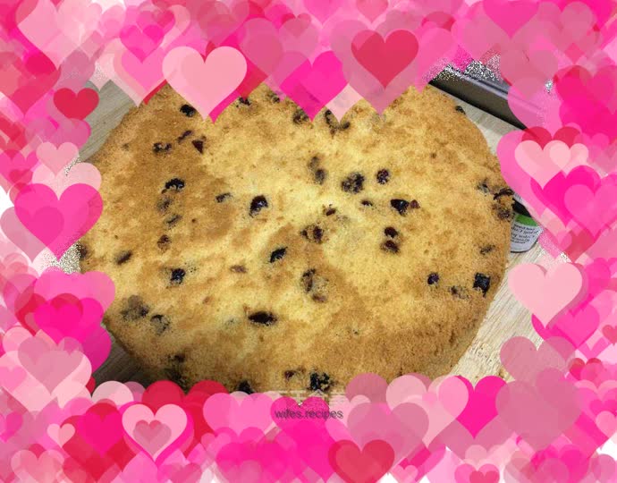 8-inch cranberry chiffon