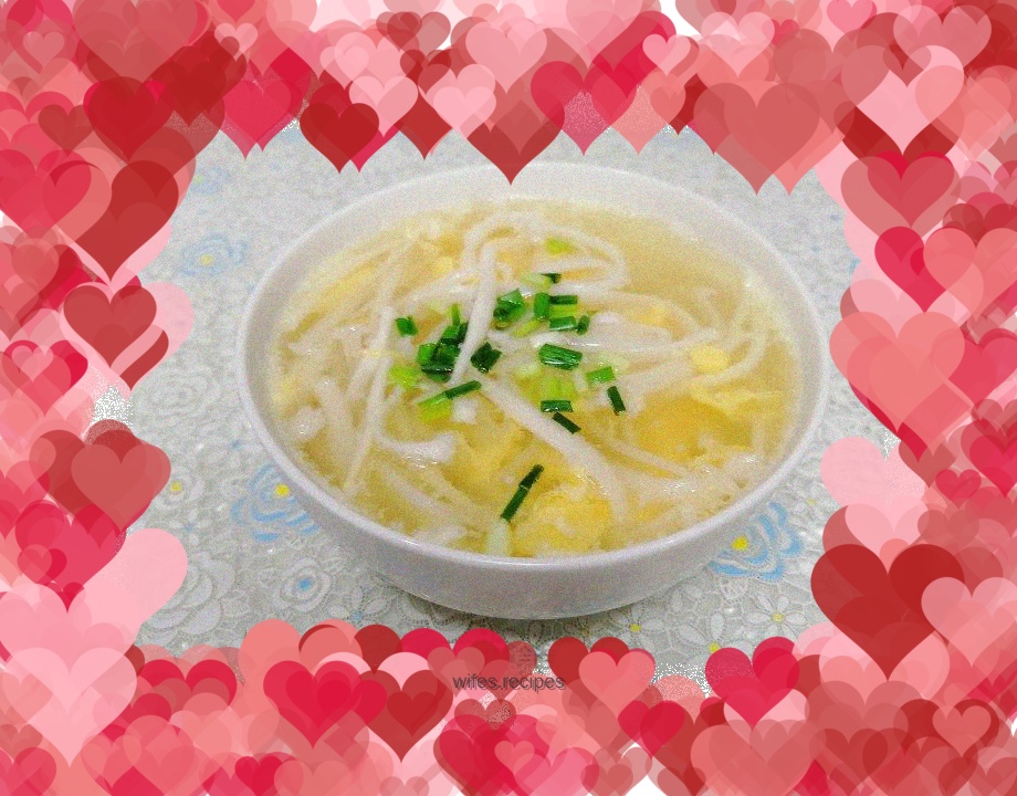 Seafood Mushroom and Egg Drop Soup