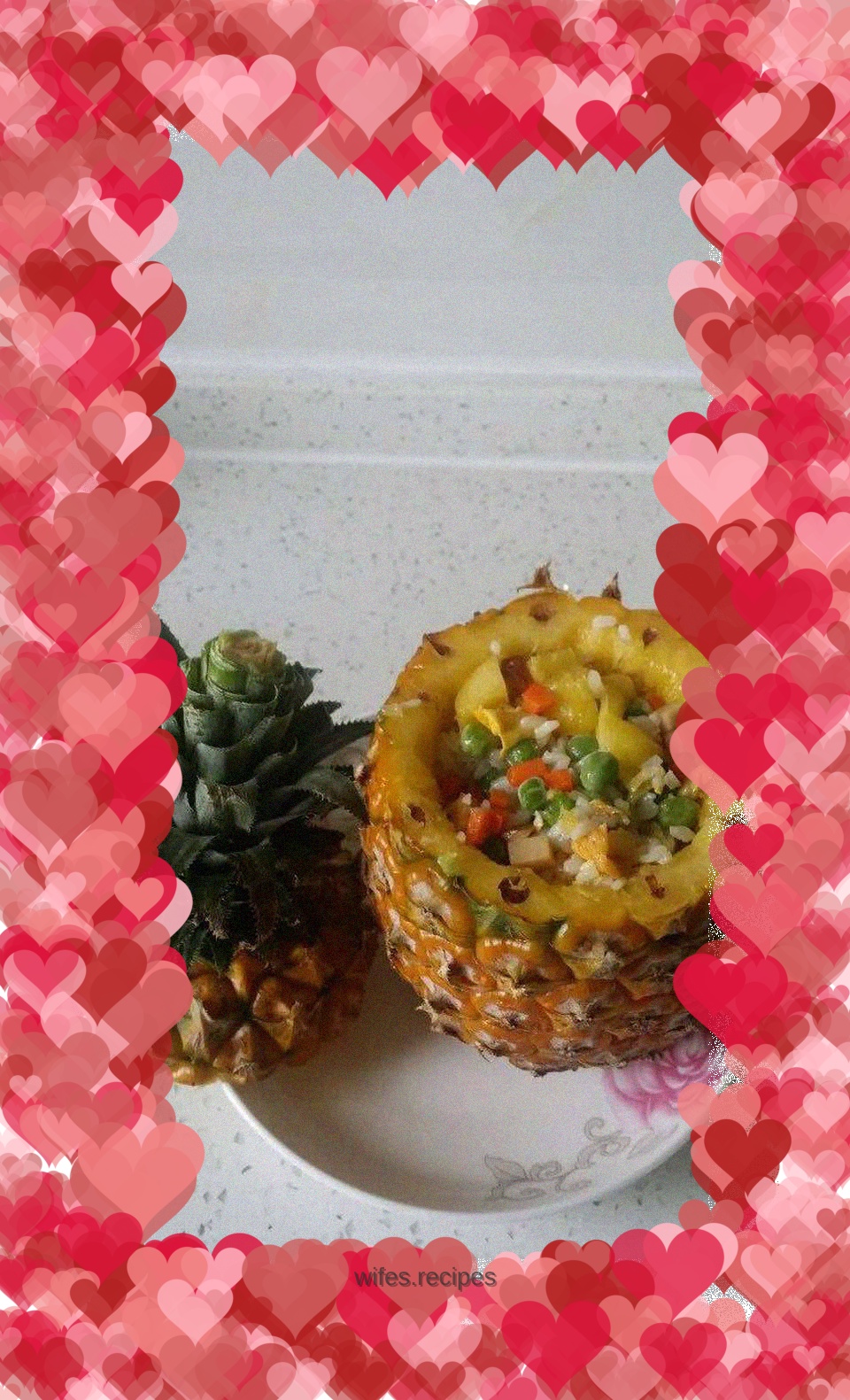 Colorful pineapple rice