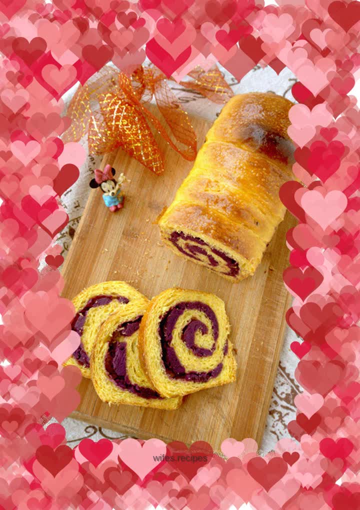 【France】Pumpkin and Purple Sweet Potato Toast