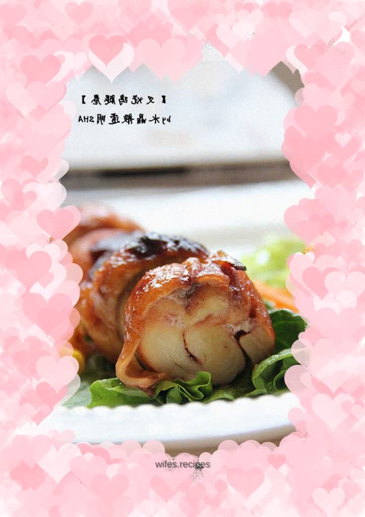 Barbecued Pork Chicken Thigh Roll