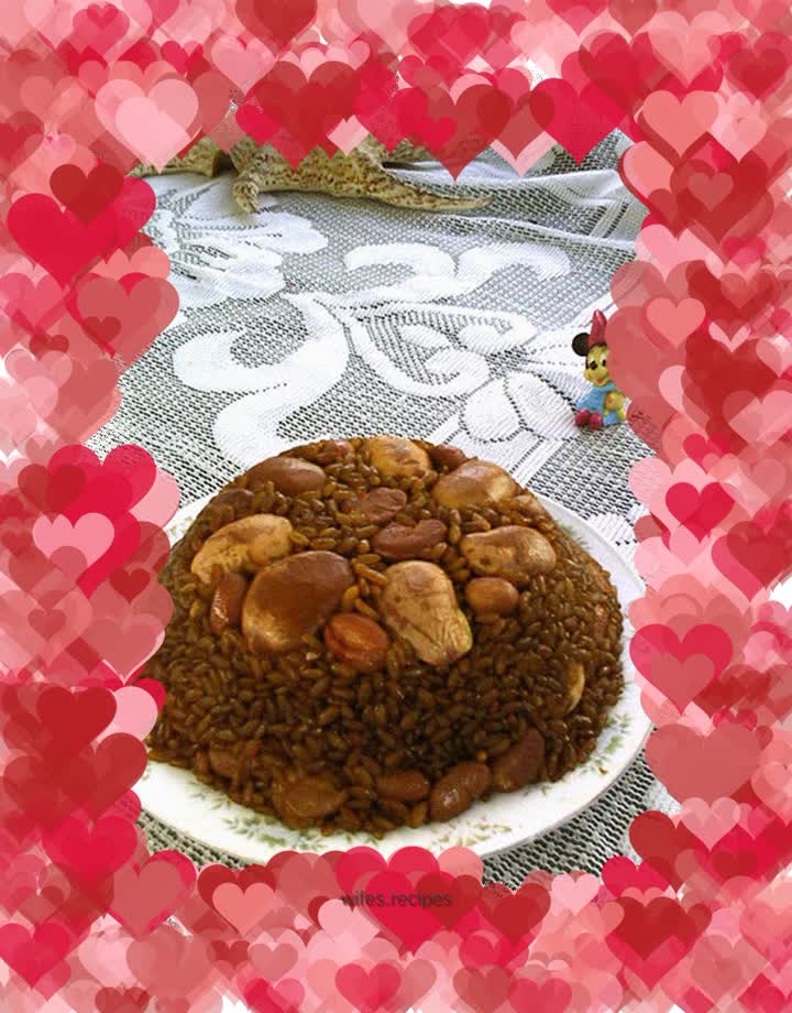 Babao sweet beans, brown sugar and glutinous rice