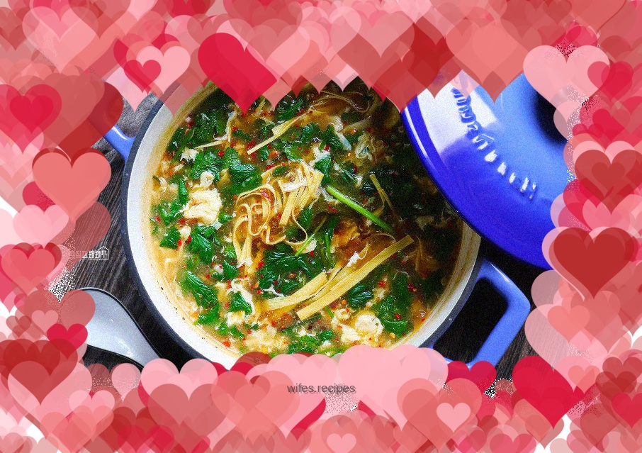 Appetizing hot and sour soup