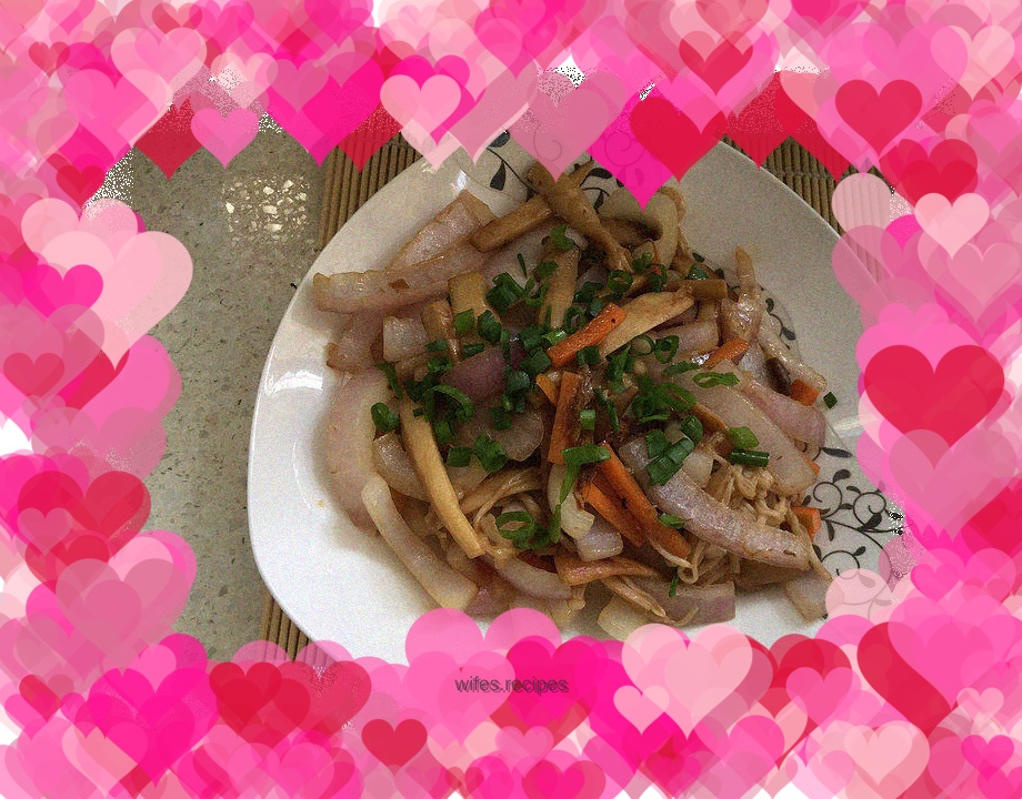 Stir-fried Si Colorful Silk with Oyster Sauce