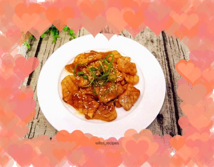 King oyster mushroom in sauce