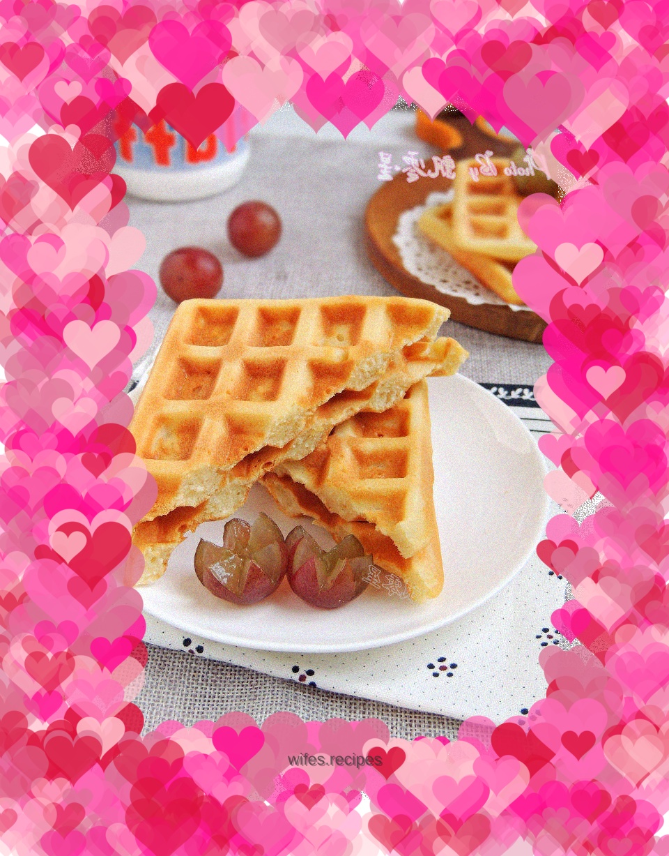 Vanilla flavored waffles