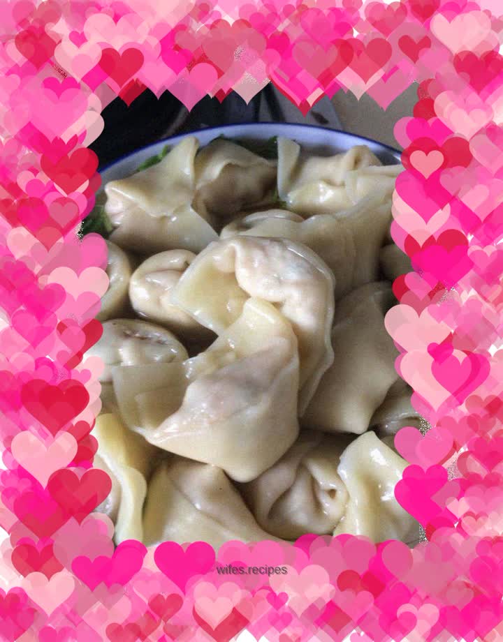 Celery, Shrimp and Pork Wontons