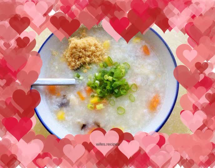 Mushroom and Chicken Porridge