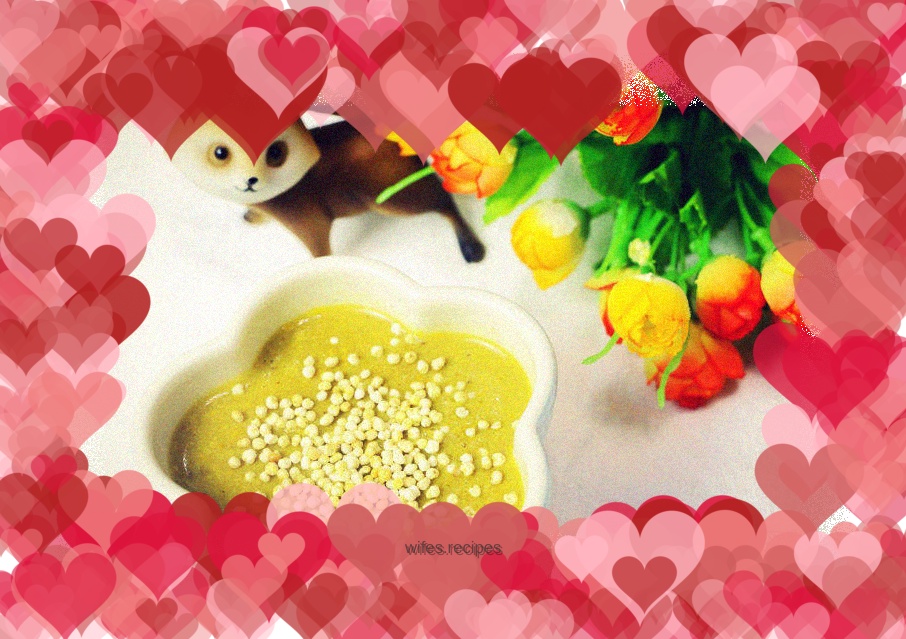 Date, carrot, millet and peanut paste