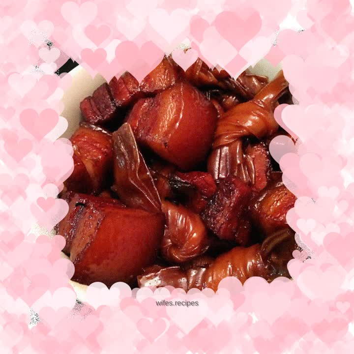 Qianzhang knot (louver knot) roasted pork - detailed steps