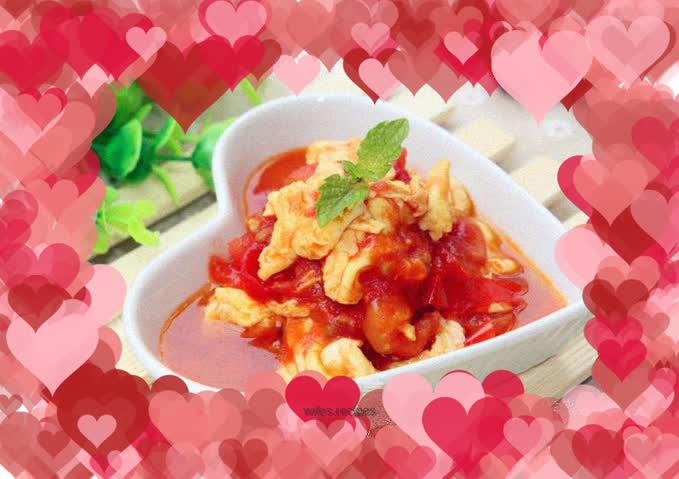 Scrambled eggs with tomatoes