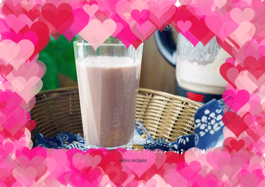 Purple Sweet Potato Rose Soy Milk