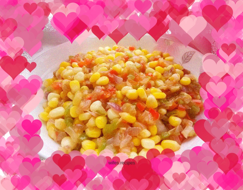 Colorful corn kernels