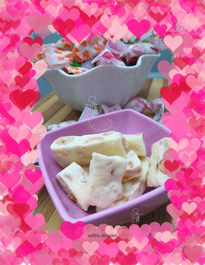 Bread machine version of peanut nougat