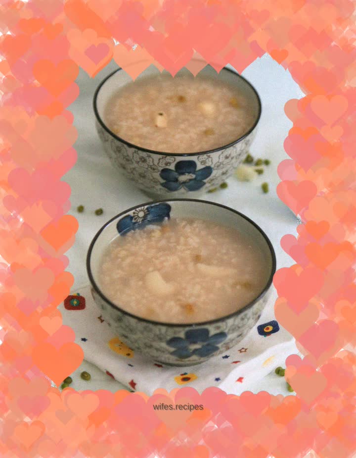 Mung bean and lily porridge