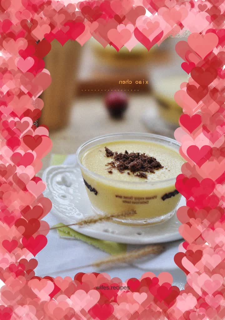Mango and passion fruit pudding