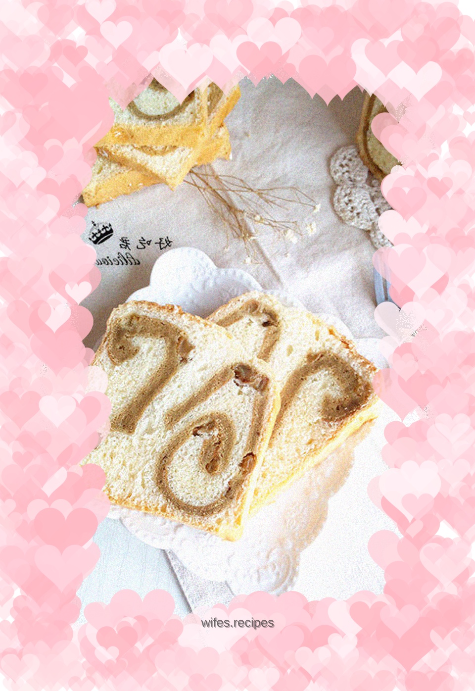 Matcha cake roll bread