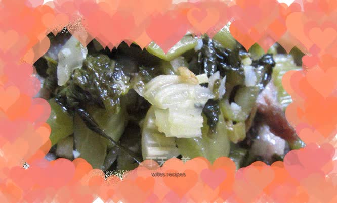 Stir-fried pickled cabbage