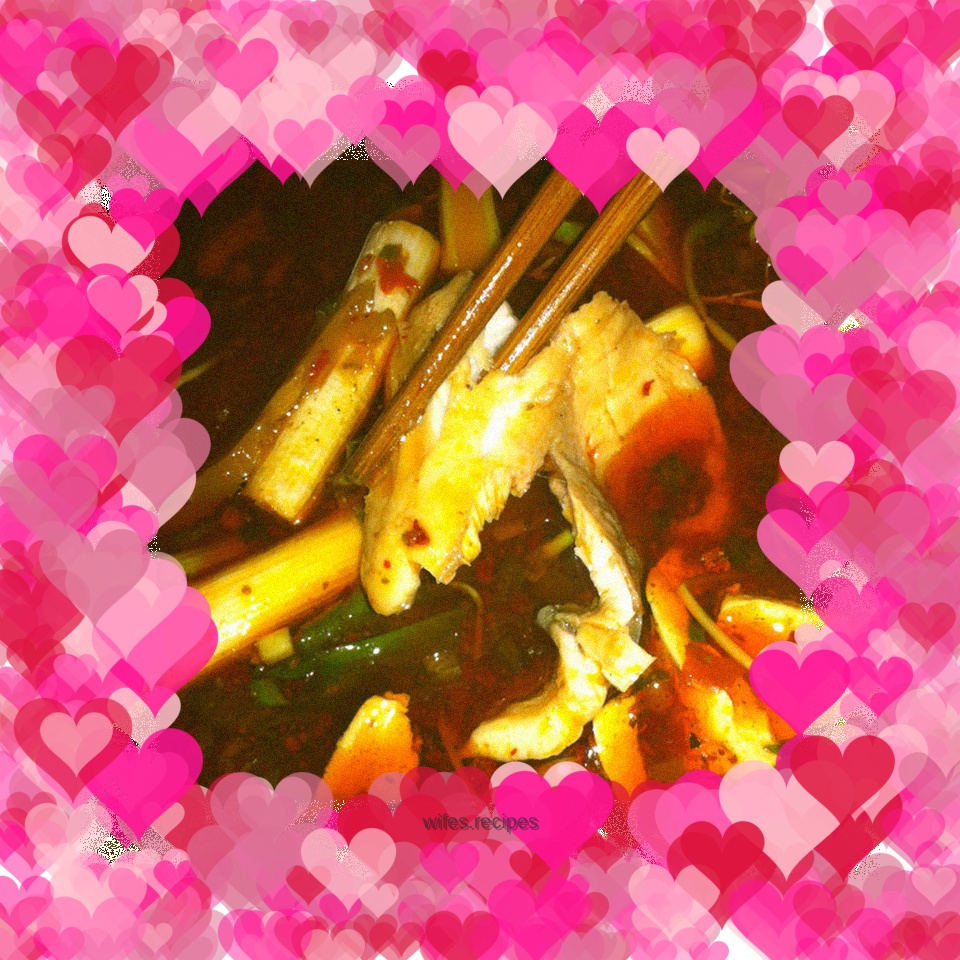 Spicy Tofu Fish with Pickled Cabbage