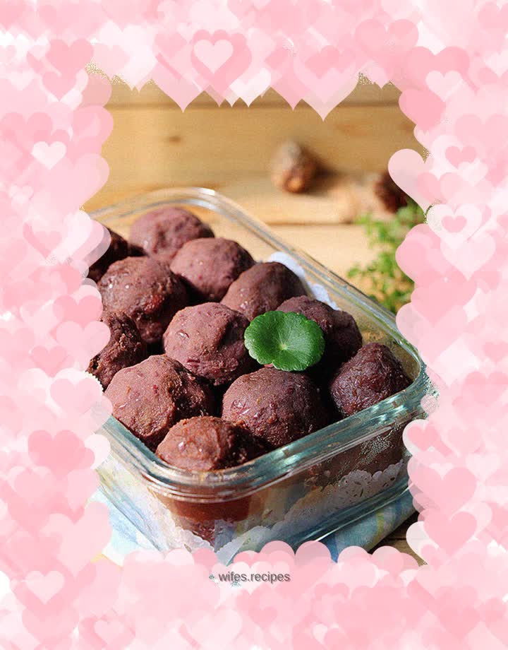 Homemade red bean paste