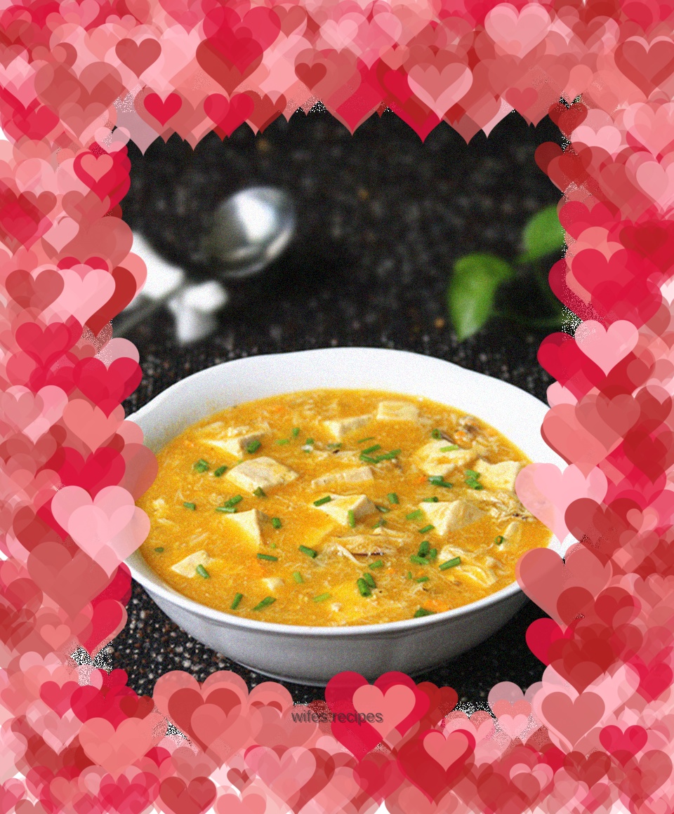 Crab Meal and Tofu Soup