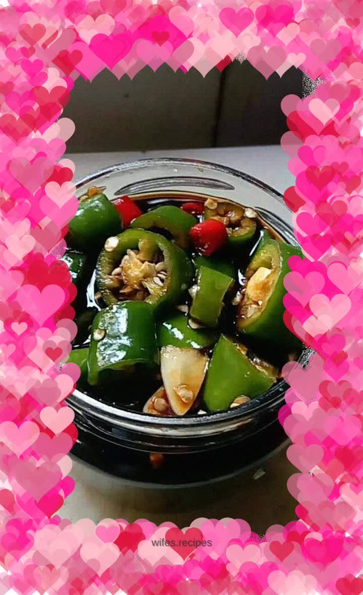 Homemade pickled soy sauce chili pepper