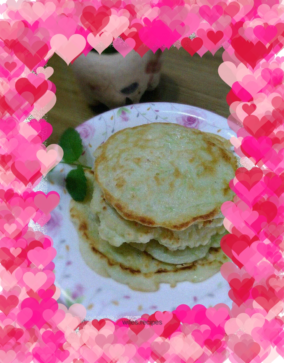 Cucumber egg pancake