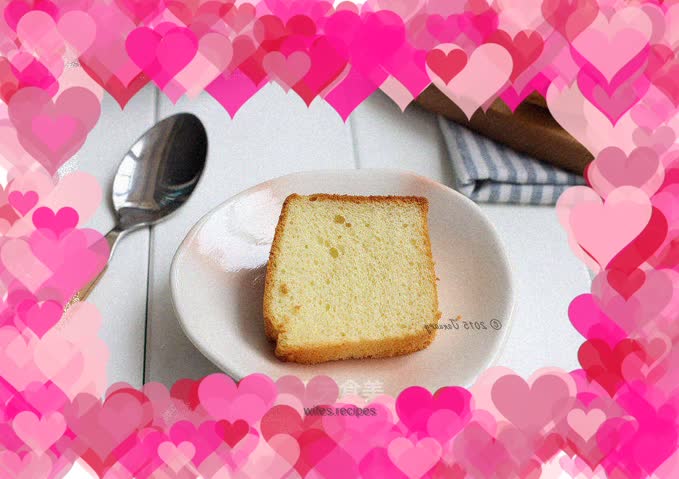 Rice wine chiffon cake